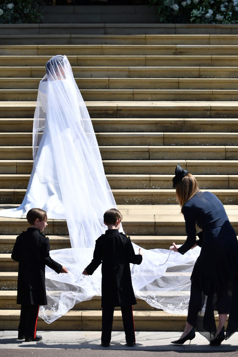 This subtle detail on Meghan’s veil