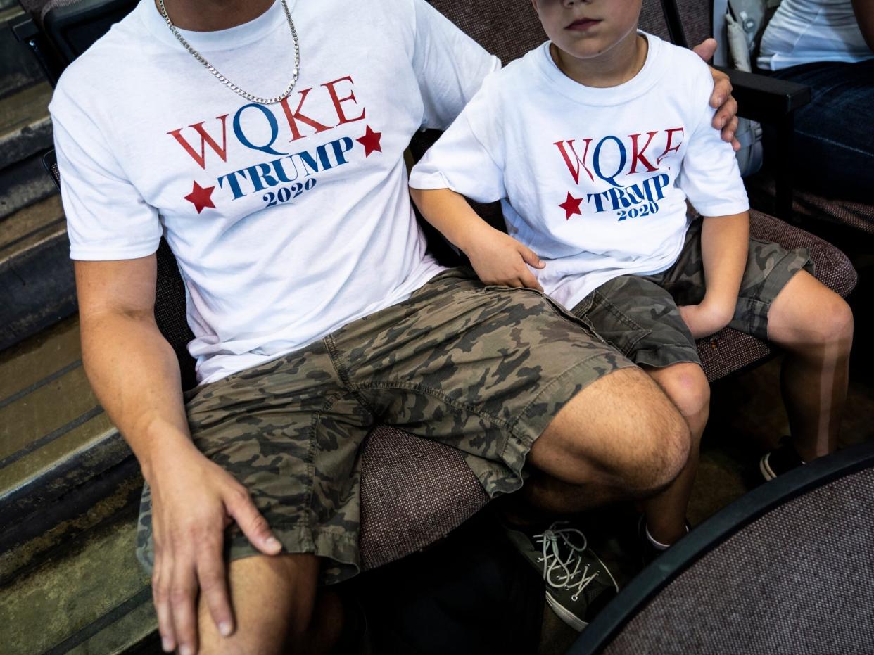 qanon trump rally family children