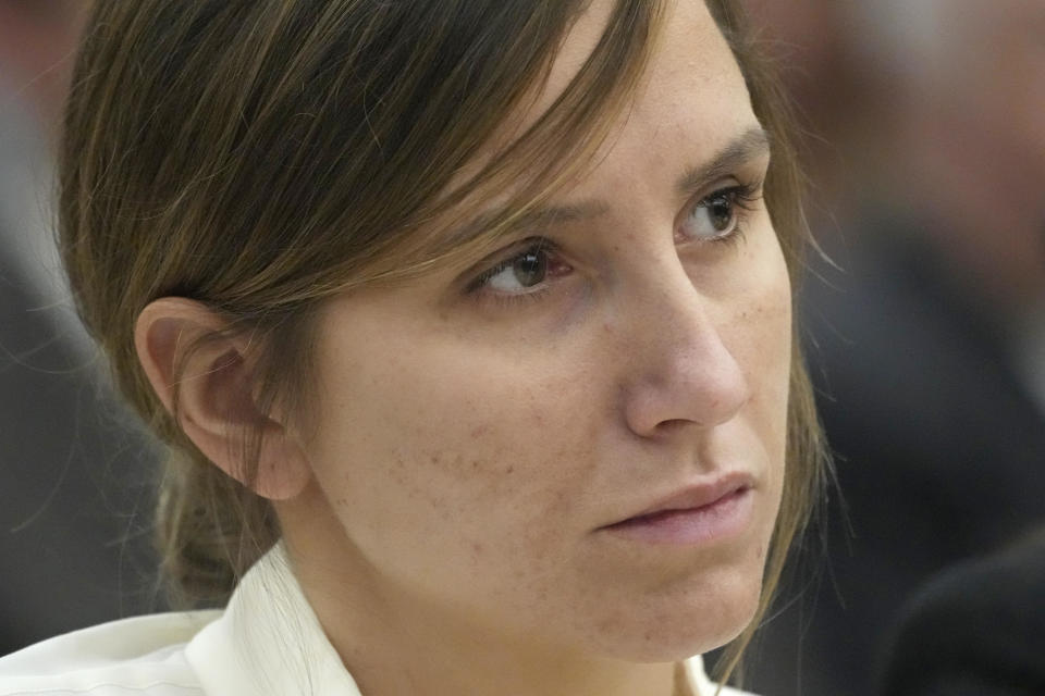 Kouri Richins looks on during a bail hearing on June 12, 2023, in Park City, Utah. / Credit: AP Photo/Rick Bowmer