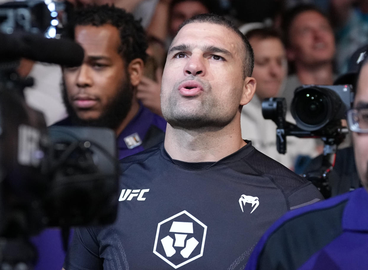 PHOENIX, ARIZONA - MAY 07: Mauricio 'Shogun' Rua of Brazil prepares to fight Ovince Saint Preux in a light heavyweight fight during the UFC 274 event at Footprint Center on May 07, 2022 in Phoenix, Arizona. (Photo by Jeff Bottari/Zuffa LLC)