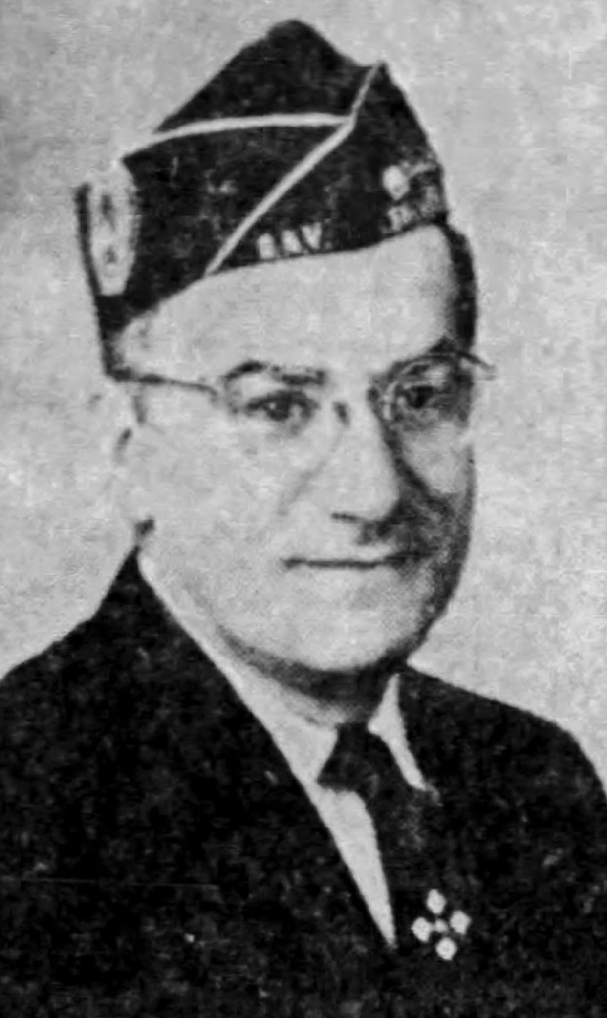 World War II veteran Fred Schneikert as he appeared in a 1958 Sheboygan clipping.
