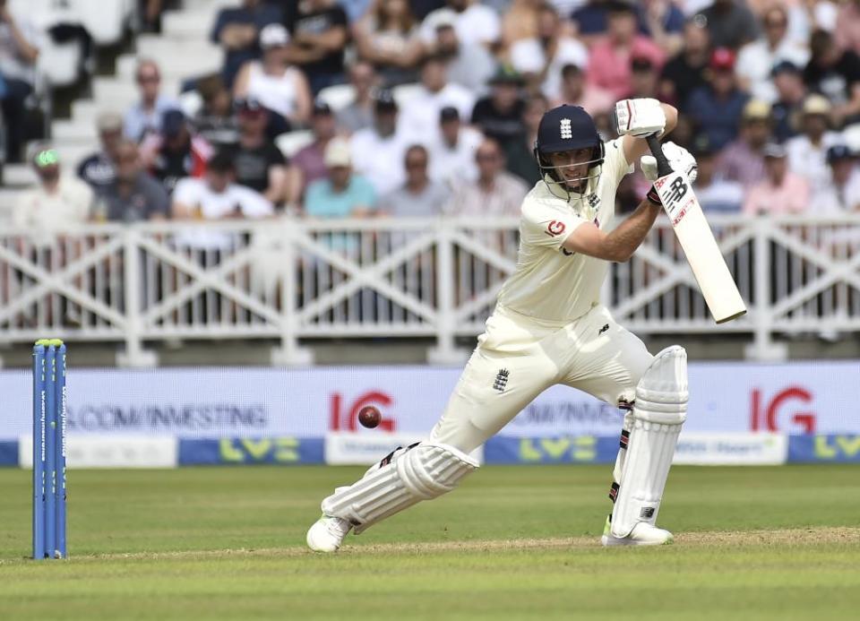 England captain Joe Root made a fine 64 before being trapped lbw by Shardul Thakur