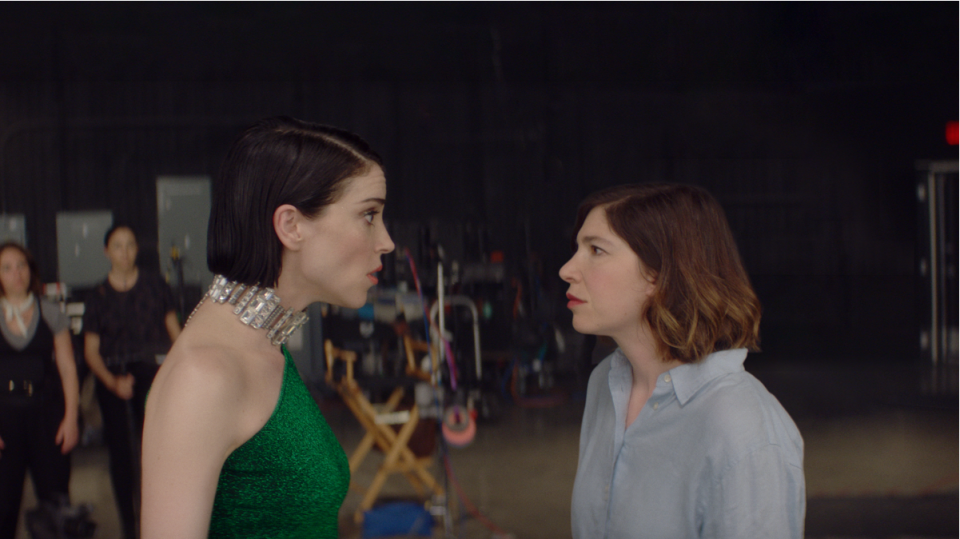 Annie Clark, left, and Carrie Brownstein are the co-writers and stars of meta-mockumentary/thriller "The Nowhere Inn."