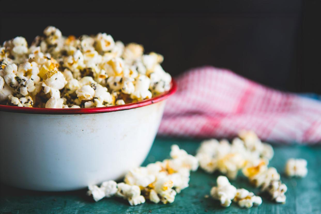 Homemade popcorn filled with spices and grains Getty Images/MmeEmil