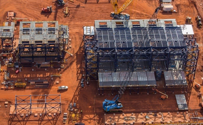 Gina Rinehart's Roy Hill iron ore mine, rail and port project. Picture: Roy Hill