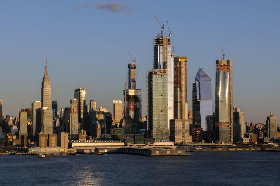 <p>As of September 2019, NYC is home to 27 supertall (300-600 meters) towers that are either completed, under construction, or in development.</p>