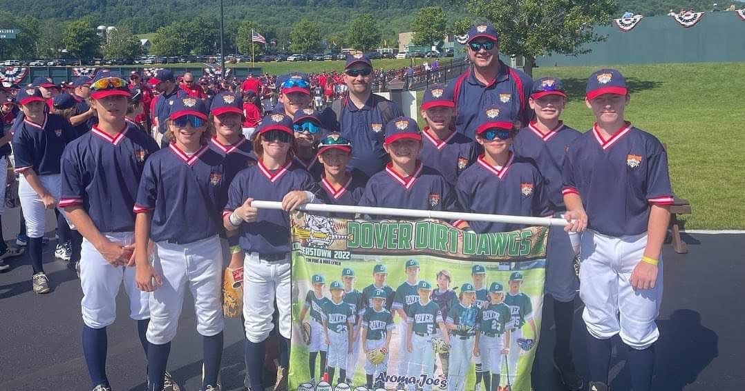 The Dover Dirt Dawgs advanced to the Sweet Sixteen at its week-long tournament at Dreams Park in historic Cooperstown, New York. It was the furthest a local town team has advanced at the Dreams Park weekly summer tournaments.