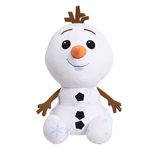 Just Play Disney Frozen 2 Olaf Weighted 14.5-inch Plush Stuffed Toy for Kids, Snowman, White, A…