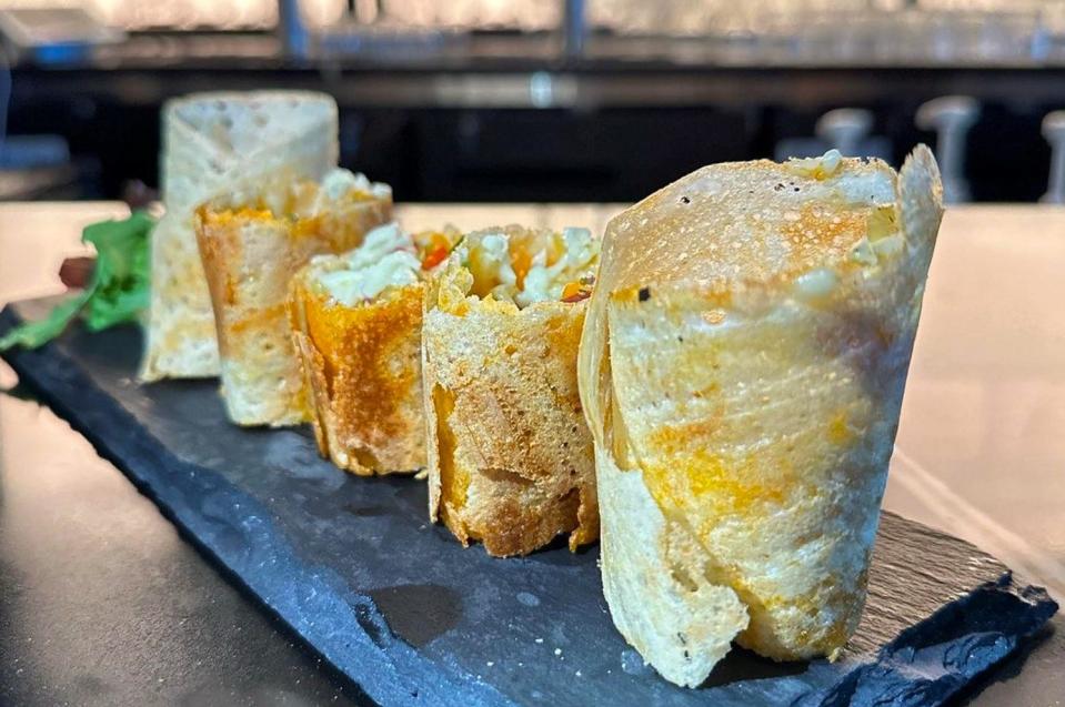 The new Masala Mantra restaurant in Royal Palm Beach offers Indian street foods such as this jini dosa, stuffed with cabbage, carrots and green peppers.