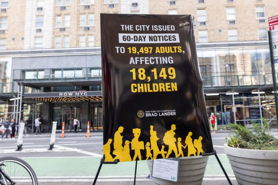 According to the comptroller’s office, the city gave a 60-day notice to over 10,000 families on April 28. LP Media