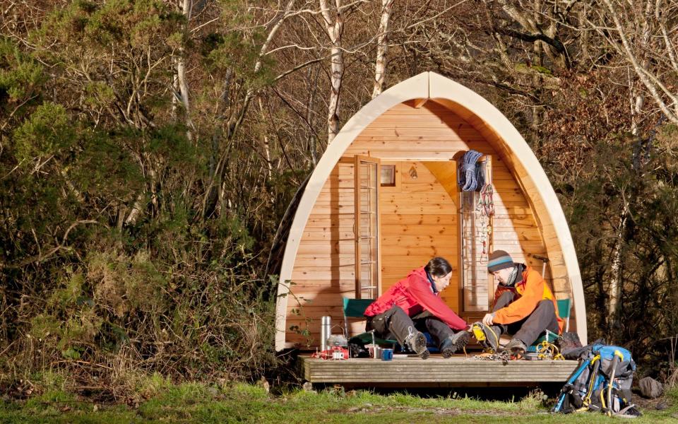 A weekend in a glamping pod can be costlier than staying in a cottage - Getty