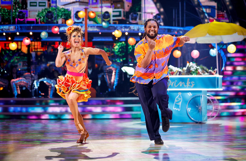 Jowita Przystal and Hamza Yassin in Strictly Come Dancing. (BBC)