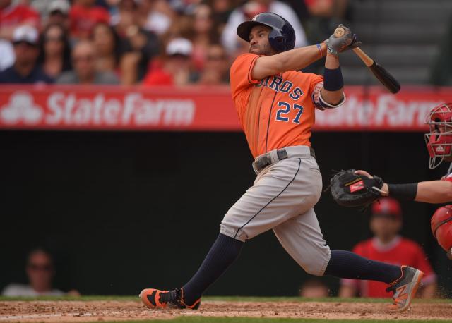 21 JUN 2014: Jose Altuve of the Astros during the regular season