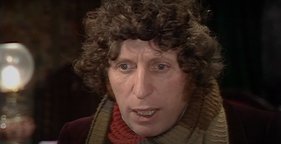 Tom Baker's Time Lord in Pyramids of Mars. (YouTube screenshot)