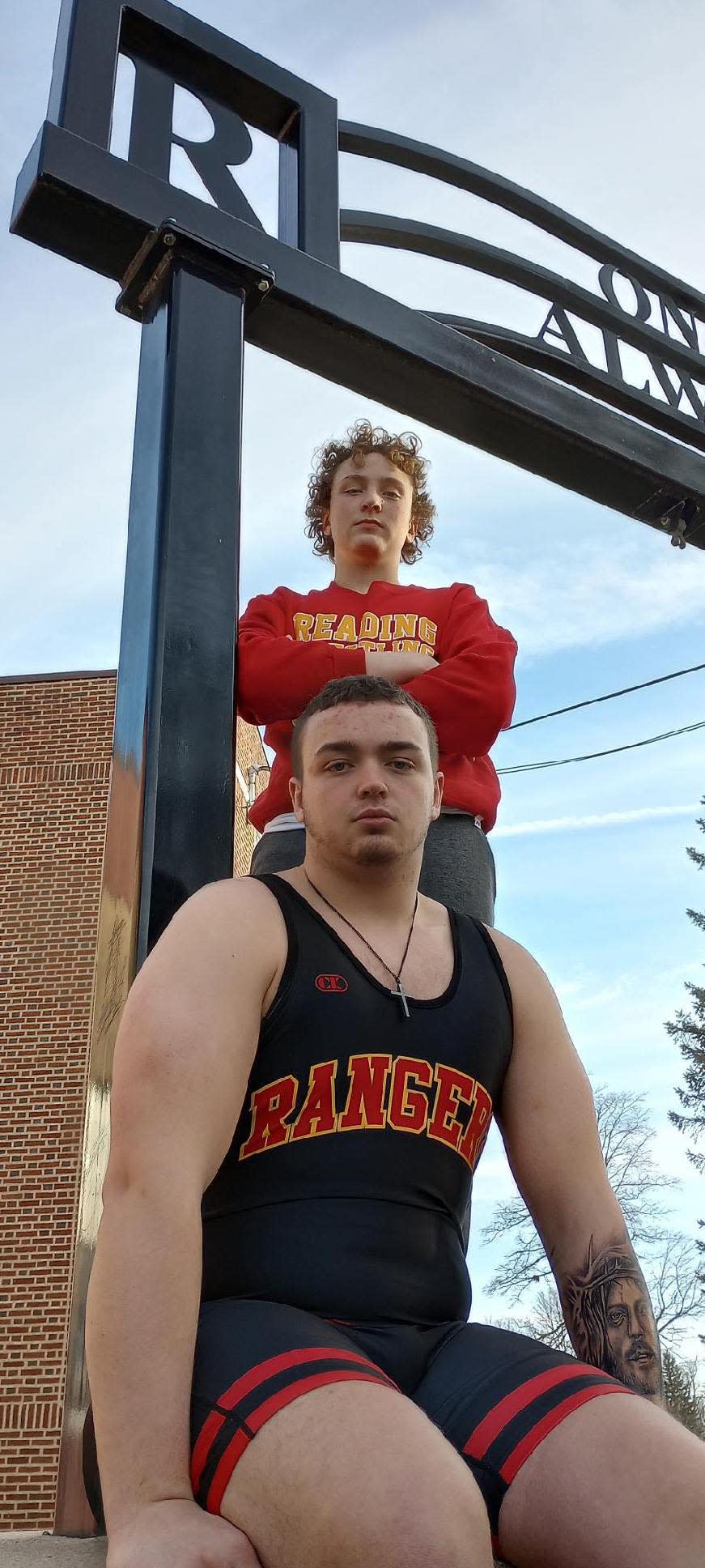 Reading senior Eathan Westfall looks to gain a state title. He is pictured here with his younger brother Isaac Westfall, who went 13-0 in his middle school season.