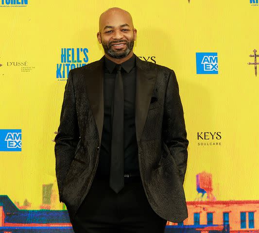 <p>Jason Mendez/Getty</p> Brandon Victor Dixon attends "Hell's Kitchen" Broadway opening night at Shubert Theatre on April 20, 2024 in New York City.