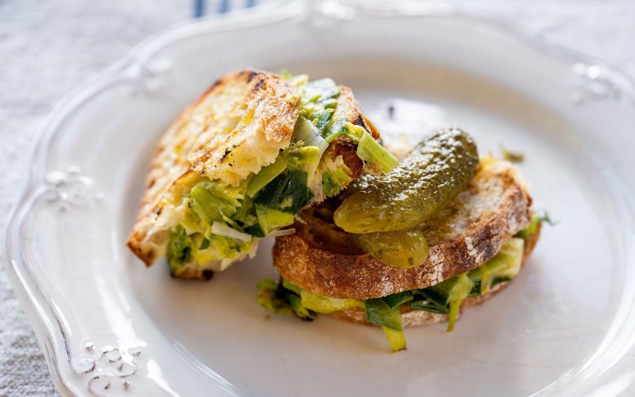 Leek and cheese toastie recipe - Matt Austin 