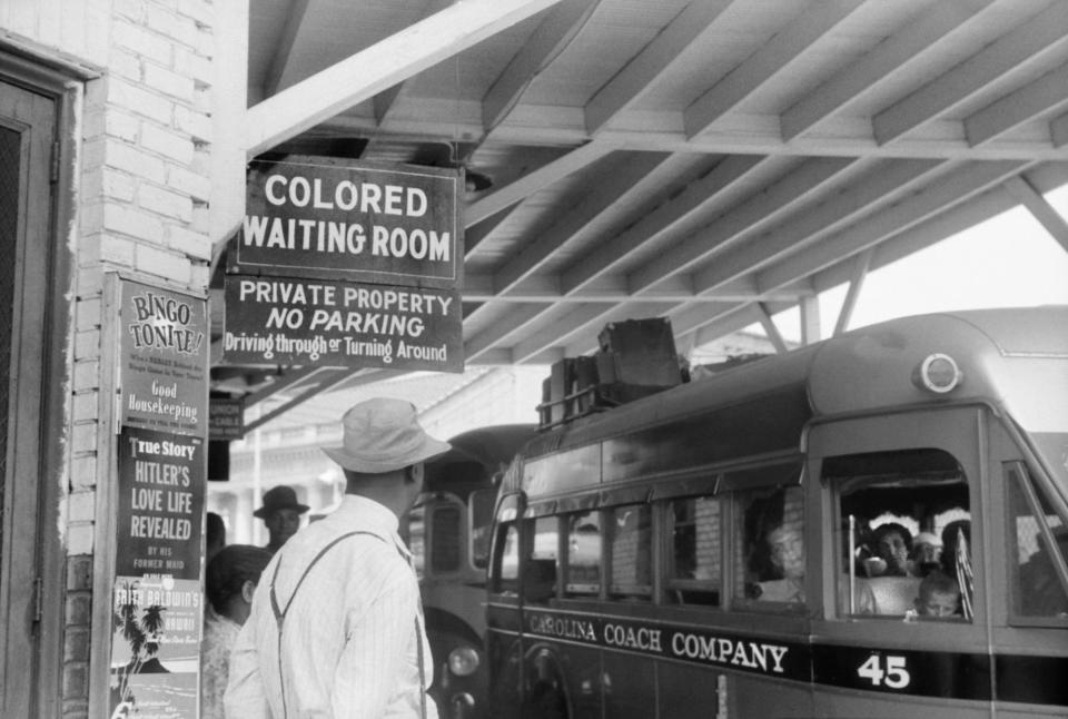 Segregated bus station in Durham North Carolina