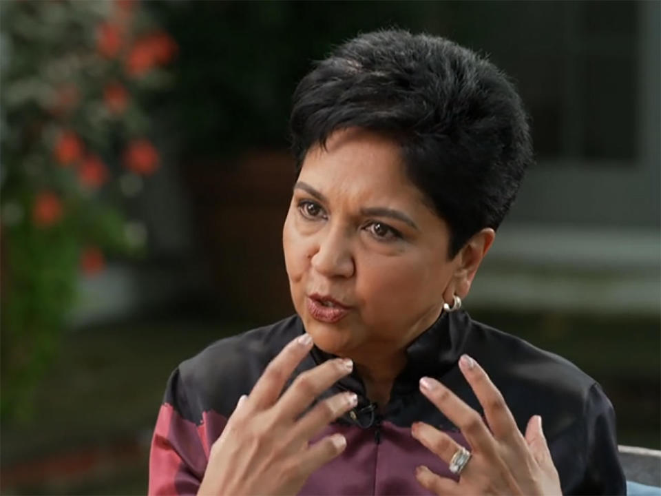 Indra Nooyi. / Credit: CBS News