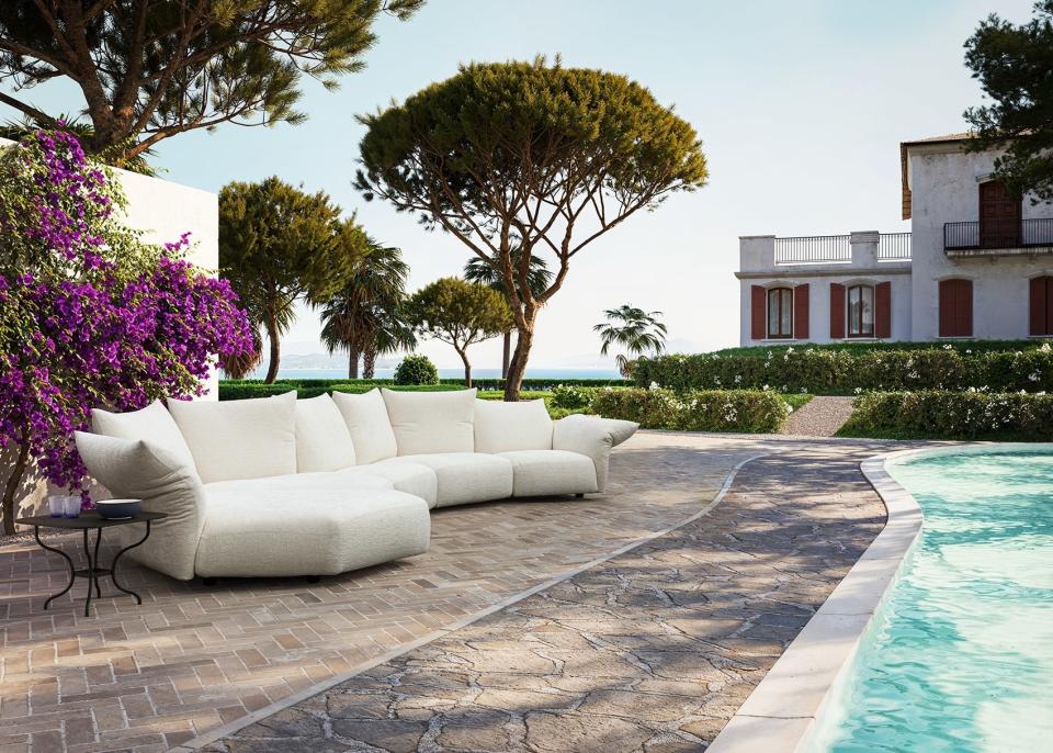 Milan Design Week Edra Every Place indoor outdoor sofa in white