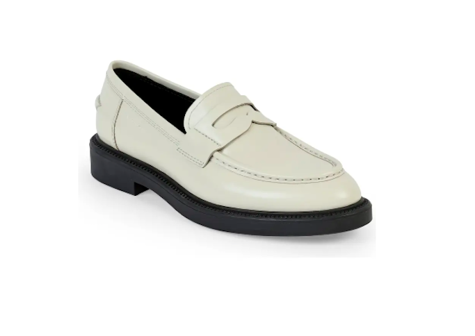 vagabond shoe makers, loafers, white loafers 