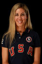 DALLAS, TX - MAY 15: Beach volleyball player, April Ross, poses for a portrait during the 2012 Team USA Media Summit on May 15, 2012 in Dallas, Texas. (Photo by Ronald Martinez/Getty Images)