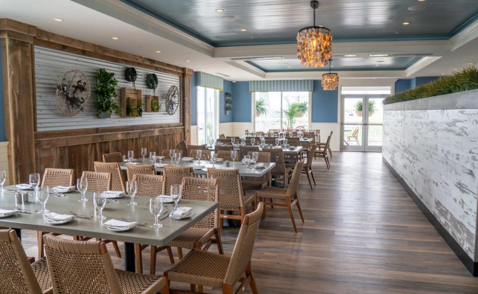 The dining room at Salt Kitchen & Bar, located inside Hotel LBI in Ship Bottom.