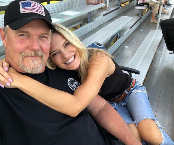 <p>Victoria Pratt Instagram</p> Trace Adkins and Victoria Pratt in 2021