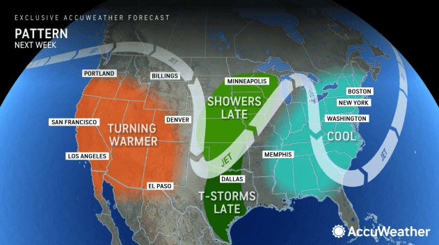 A typhoon heading toward Alaska could impact weather across the Lower 48 next week.