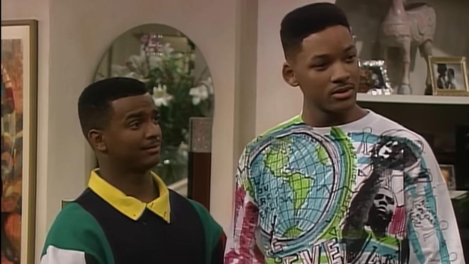  Alfonso Ribeiro and Will Smith on The Fresh Prince of Bel-Air screenshot. 