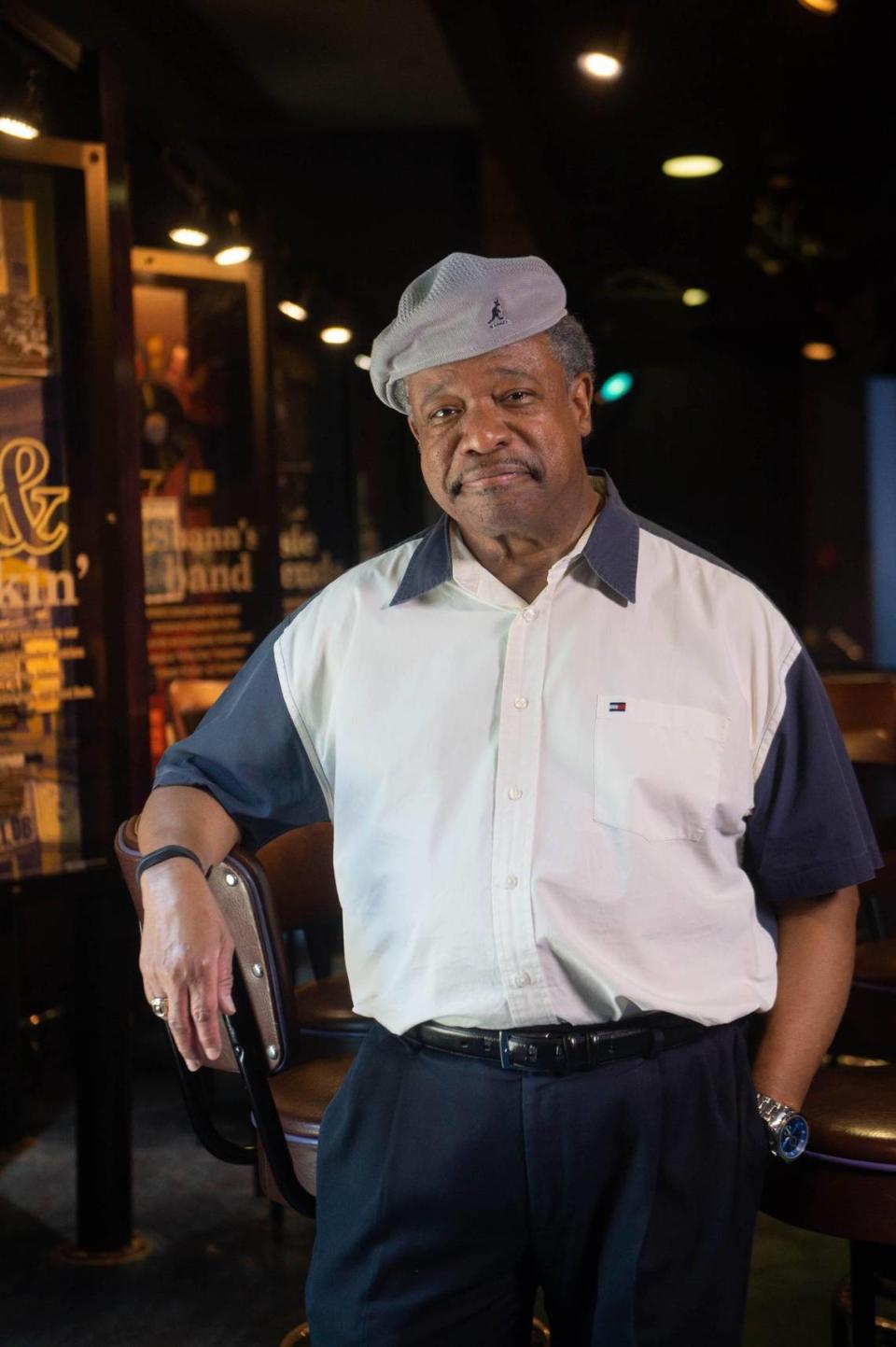 Stanley Banks, photographed at the American Jazz Museum. Banks grew up near 18th and Vine, and jazz informs much of his work.