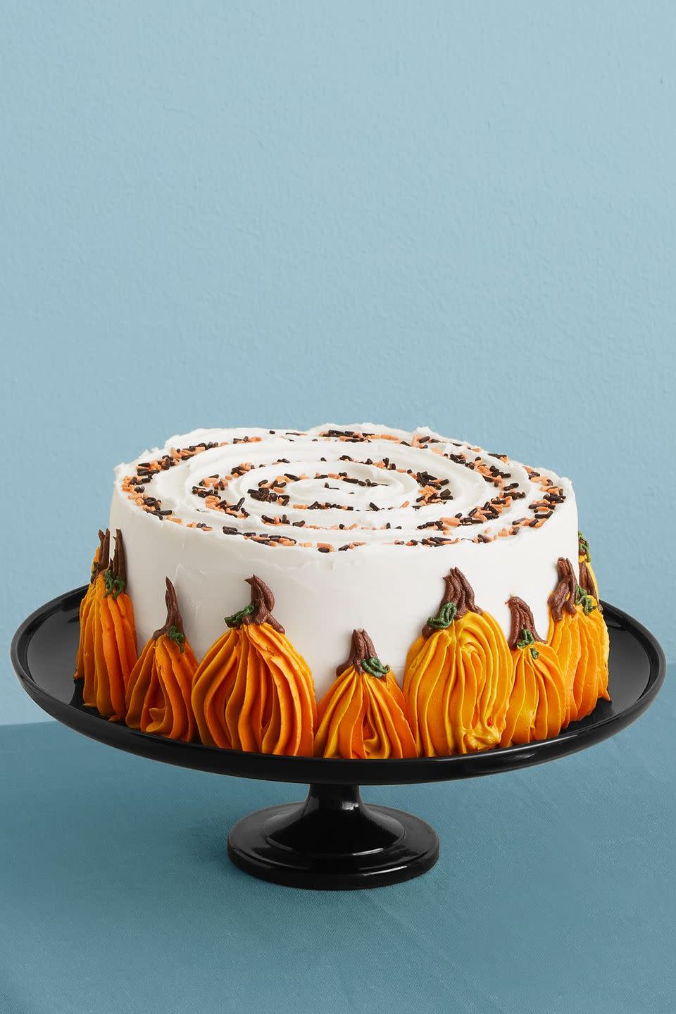 <p>Surprise inside! This rich spiced cake is studded with chocolate chips.</p><p><em><a href="https://www.womansday.com/food-recipes/a33564114/pumpkin-chocolate-chip-cake-recioe/" rel="nofollow noopener" target="_blank" data-ylk="slk:Get the recipe.;elm:context_link;itc:0;sec:content-canvas" class="link "><strong>Get the recipe.</strong></a></em></p>