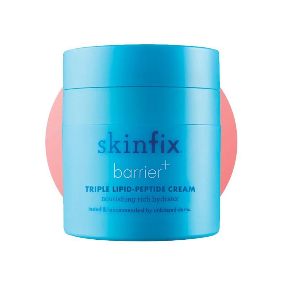 <p><a href="https://go.redirectingat.com?id=74968X1596630&url=https%3A%2F%2Fwww.sephora.com%2Fproduct%2Fbarrier-lipid-peptide-cream-P442840&sref=https%3A%2F%2F" rel="nofollow noopener" target="_blank" data-ylk="slk:Shop Now;elm:context_link;itc:0;sec:content-canvas" class="link ">Shop Now</a></p><p>Barrier+ Triple Lipid-Peptide Cream</p><p>sephora.com</p><p>$45.00</p>