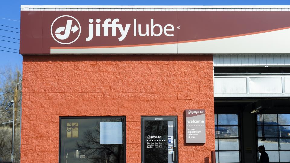 Fort Collins, Colorado, USA - January 12, 2013: A person at a Jiffy Lube location in Denver, Colorado.