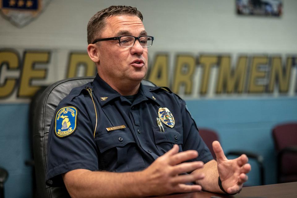 Lansing Chief of Police Ellery Sosebee, talks about what the department is doing to combat gun violence in Lansing Tuesday, June 27, 2023.