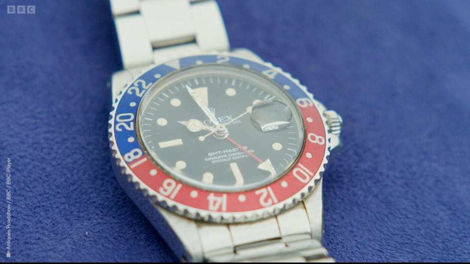 Antiques Roadshow fans complained about the Rolex. (BBC screengrab)