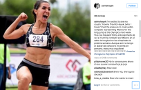 <p>Salma Hayek posted this photo of her cousin to Instagram with message of support: “I’m excited to see my cousin, Yvonne Treviño Hayek, (who I haven’t had the pleasure to meet yet) to compete representing Mexico for the long jump at the Olympics next week.” (Instagram) </p>