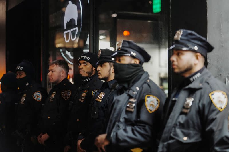 Protest following the release of videos showing Memphis Police officers beating Tyre Nichols, in New York