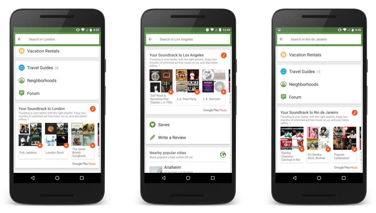 Google Play Music dá 2 meses de música grátis para usuários do TripAdvisor