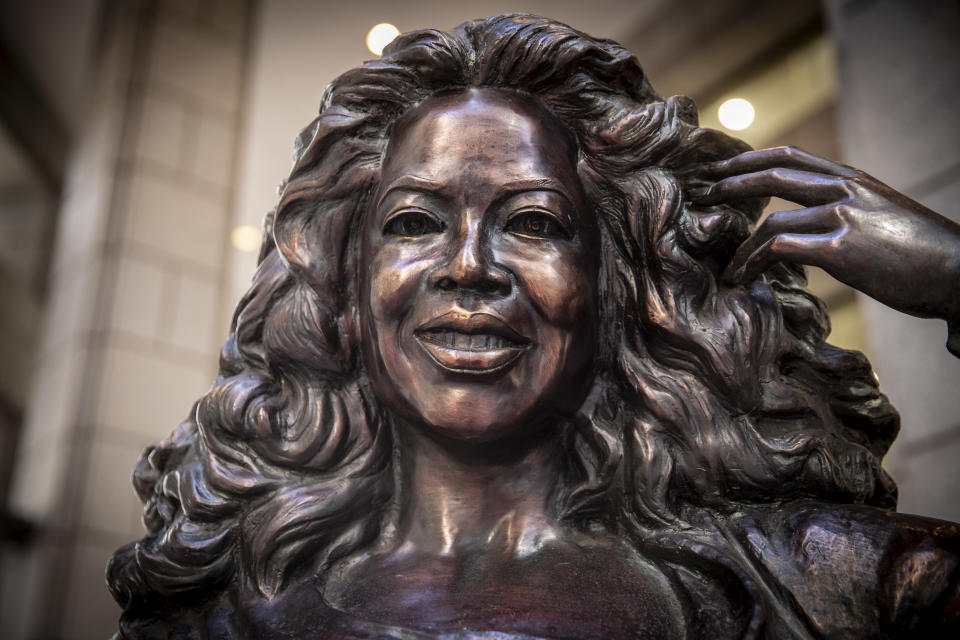 Recognizable across the world, Oprah Winfrey is a global media leader, philanthropist, producer, actress, author and the world’s first black female billionaire. (Photo: Gordon Donovan/Yahoo News)