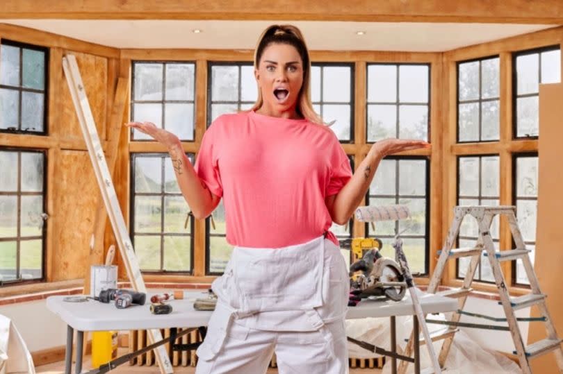 Katie Price at home in her Mucky Mansion