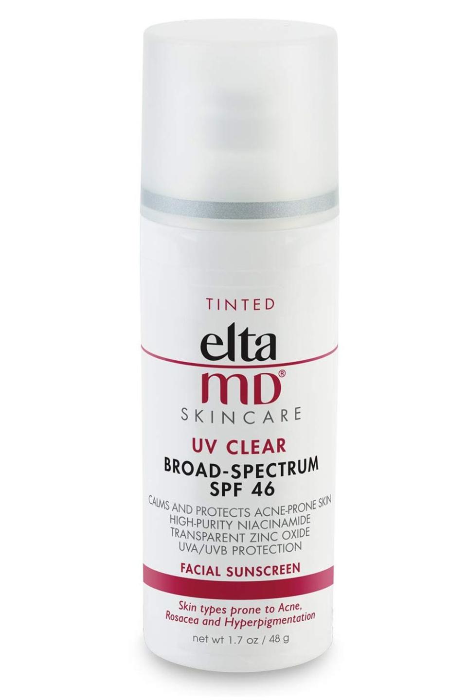 5) EltaMD UV Clear Tinted Face Sunscreen