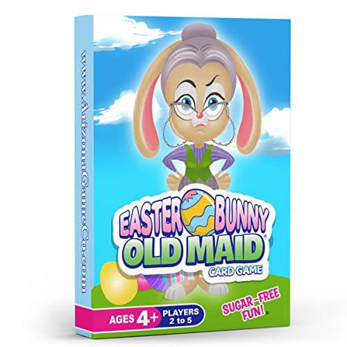 Arizona GameCo Easter Bunny Old Maid Card Game - a Fun Easter Game for Kids Ages 4-8 - Makes a Great Gift, Easter Basket Stuffer or Filler
