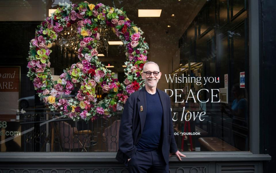 Hairdresser, Paul Edmonds, pictured at his Brompton Road salon, - Geoff Pugh for the Telegraph