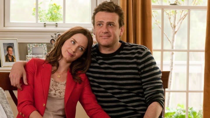 Emily Blunt and Jason Segel in The Five-Year Engagement.