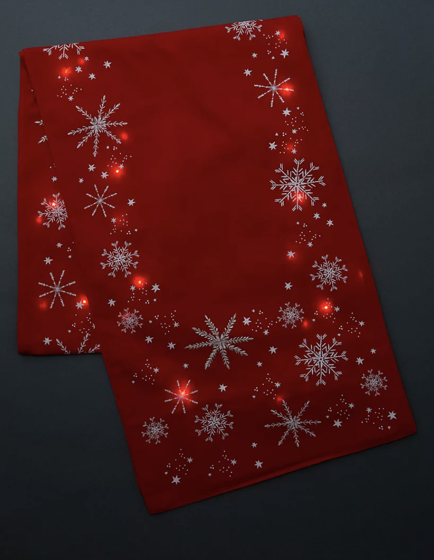 Marks and Spencer Light Up Snowflake Table Runner, $57.50