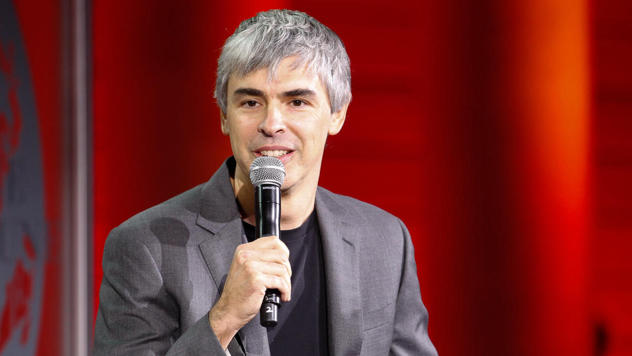 SAN FRANCISCO, CA - NOVEMBER 02:  Larry Page speaks during the Fortune Global Forum at the Legion Of Honor on November 2, 2015 in San Francisco, California.