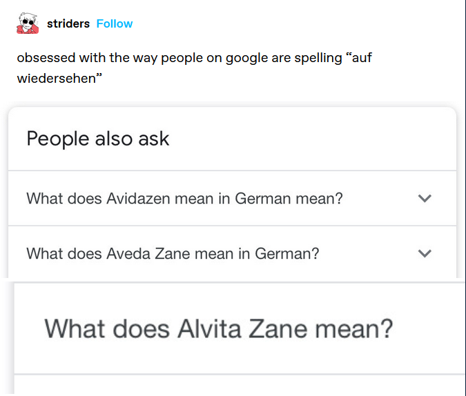 "What does Alvita Zane mean?"