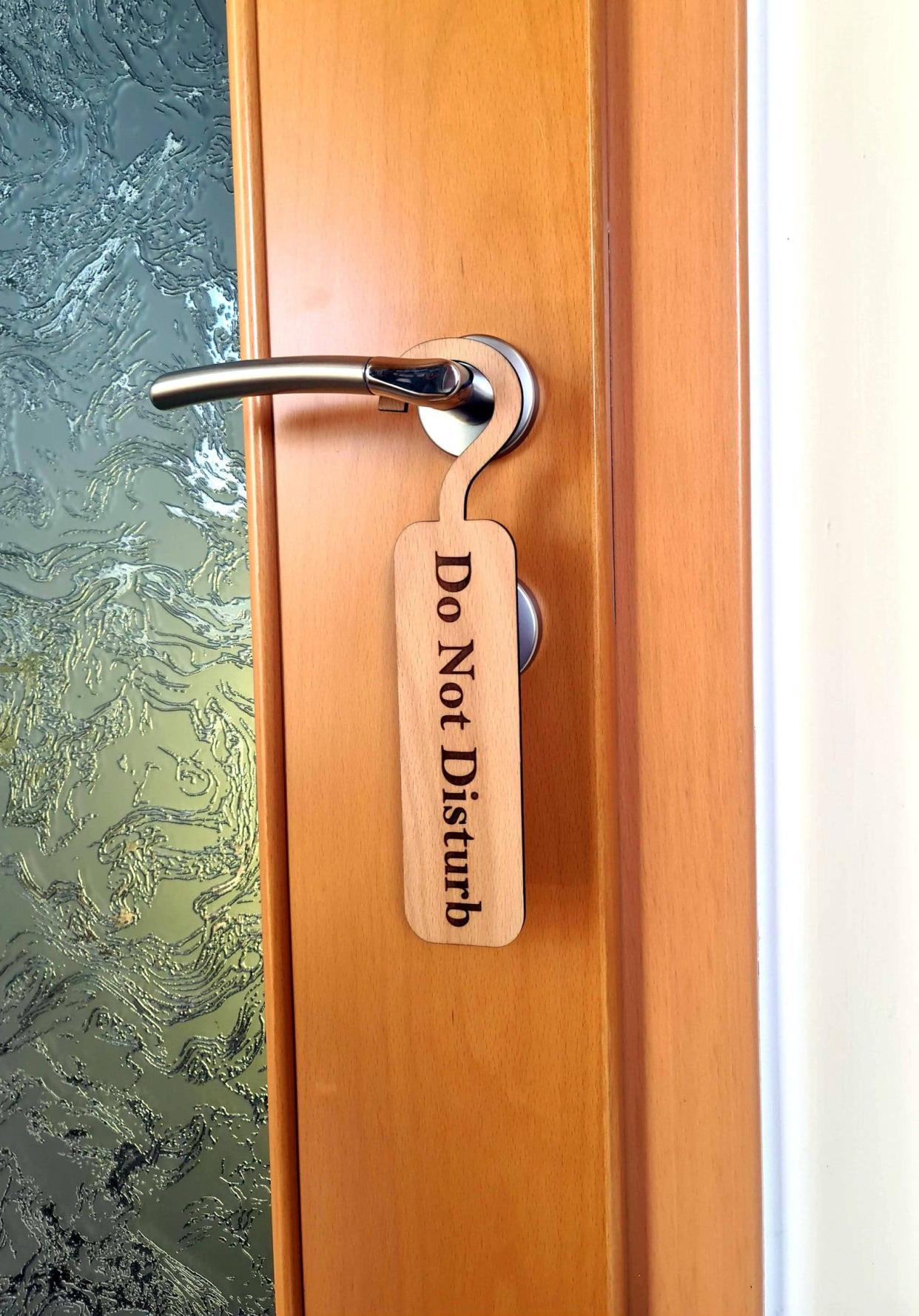 Personalized Do Not Disturb Wooden Door Sign