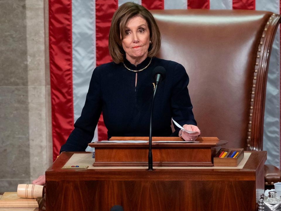 Nancy Pelosi glare